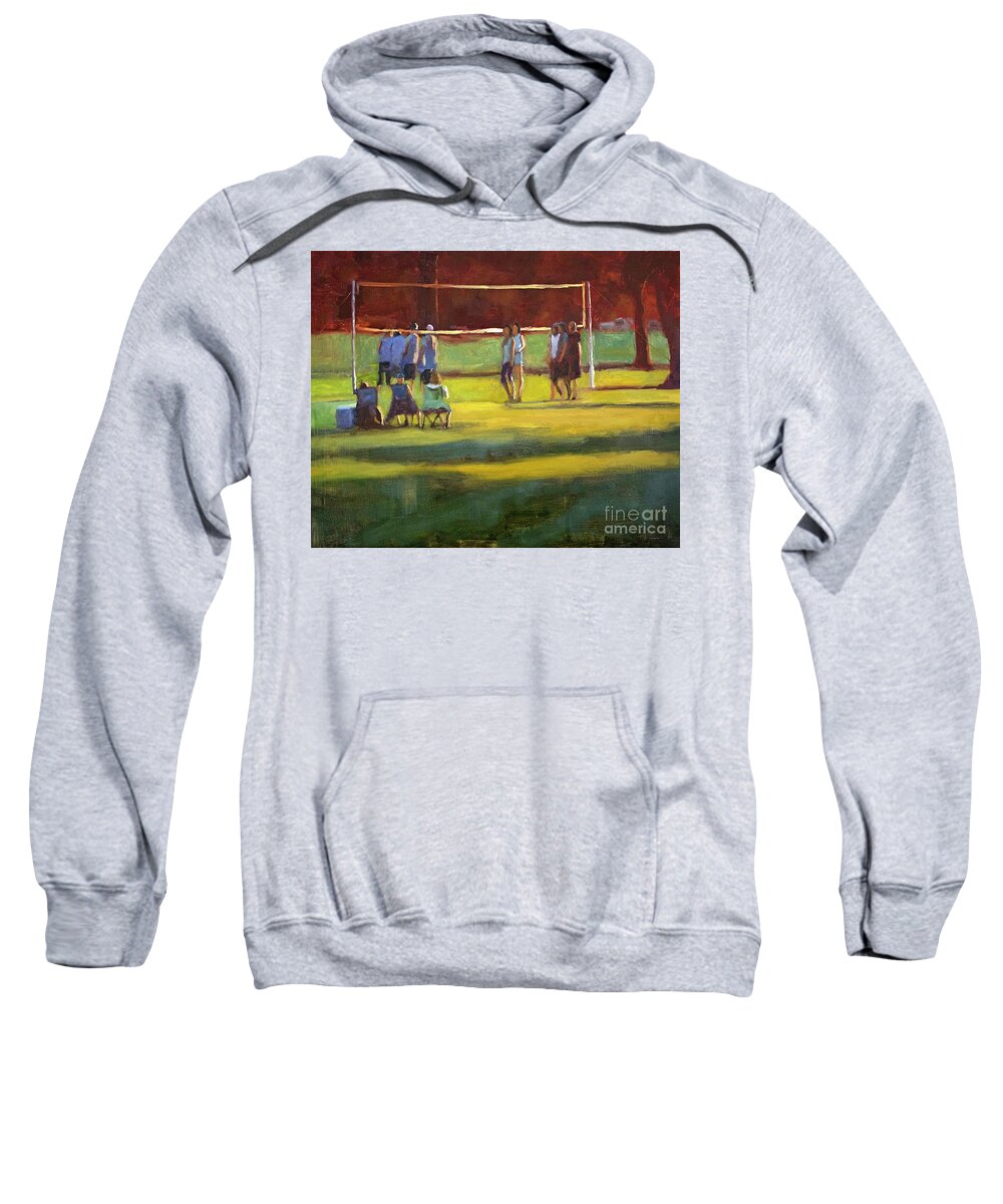 Park Sweatshirt featuring the painting The challenge by Tate Hamilton