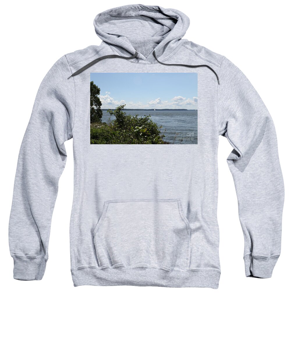 Chesapeake Sweatshirt featuring the photograph The Chesapeake From Turkey Point by Donald C Morgan