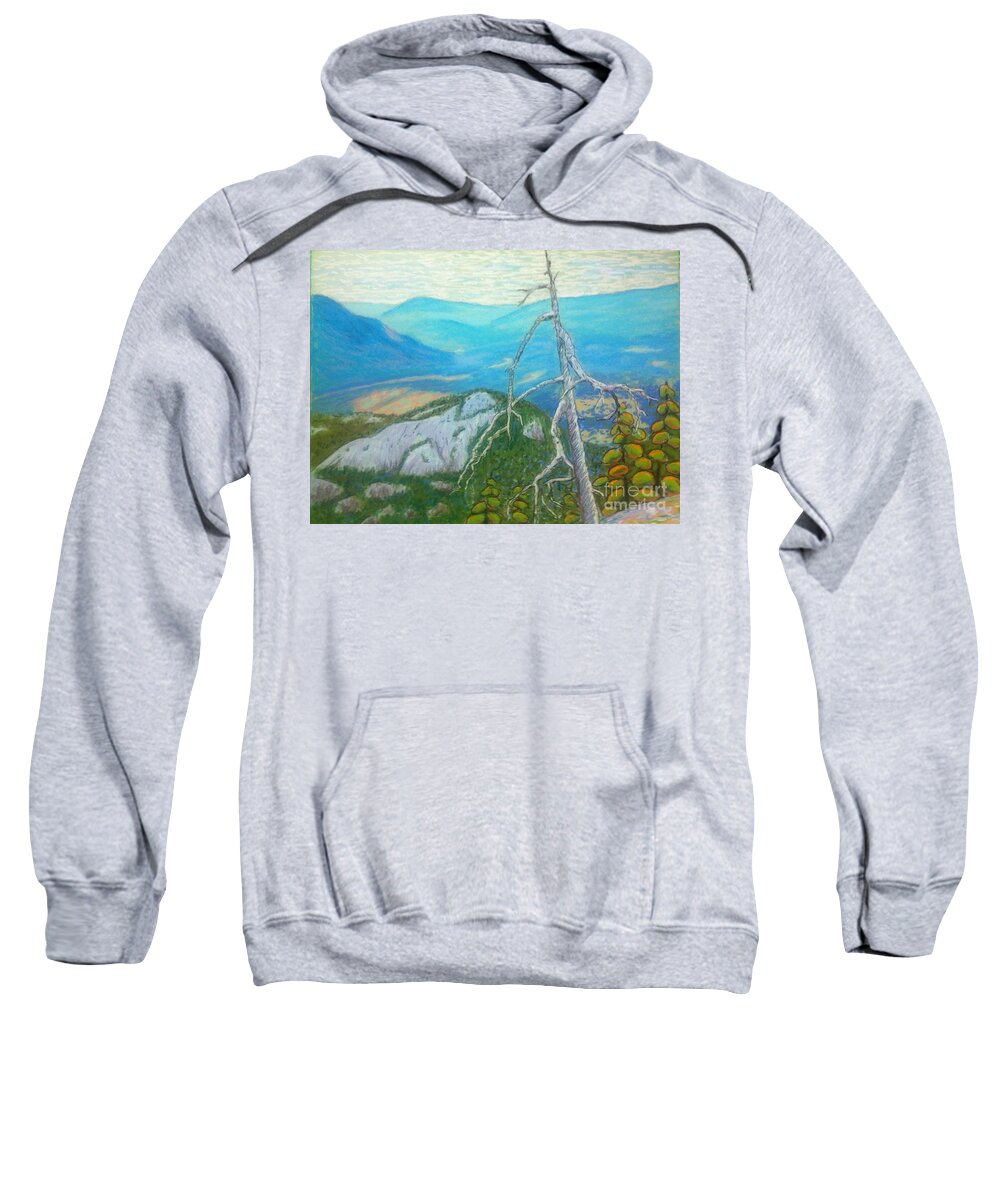 Cliff Sweatshirt featuring the pastel The Chief by Rae Smith