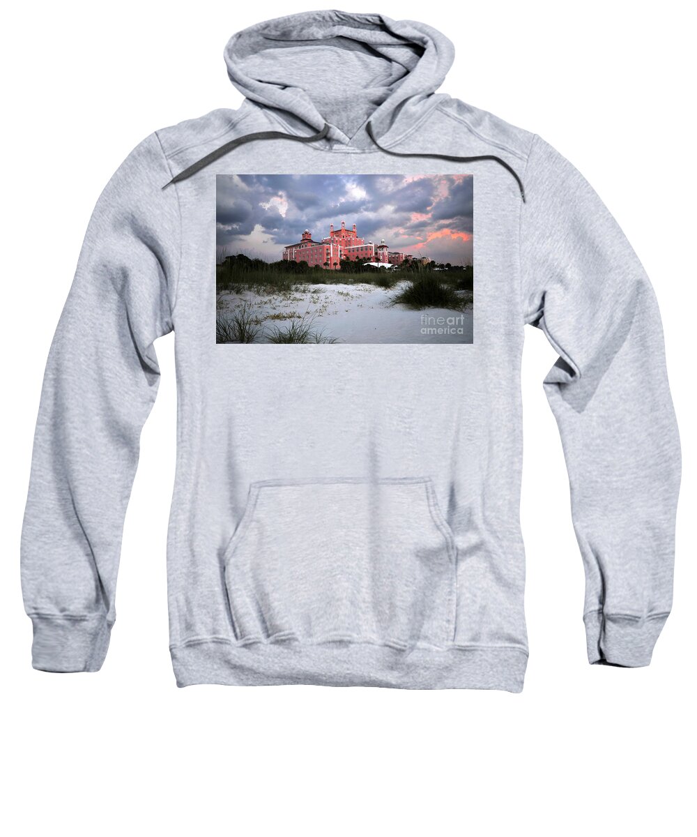 Don Cesar Hotel Sweatshirt featuring the photograph The Don Cesar by David Lee Thompson