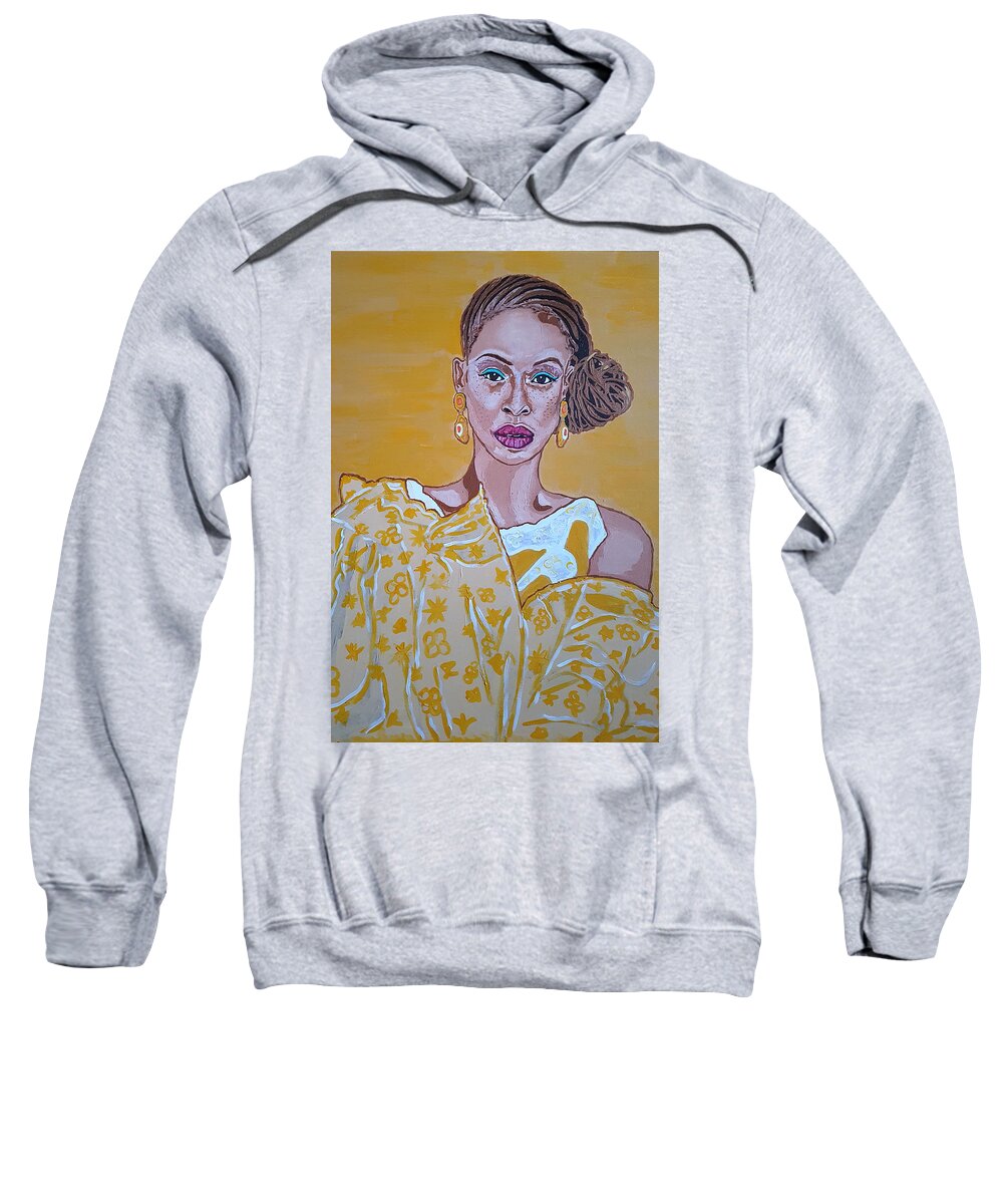 Freedom Sweatshirt featuring the painting The Freedom by Rachel Natalie Rawlins