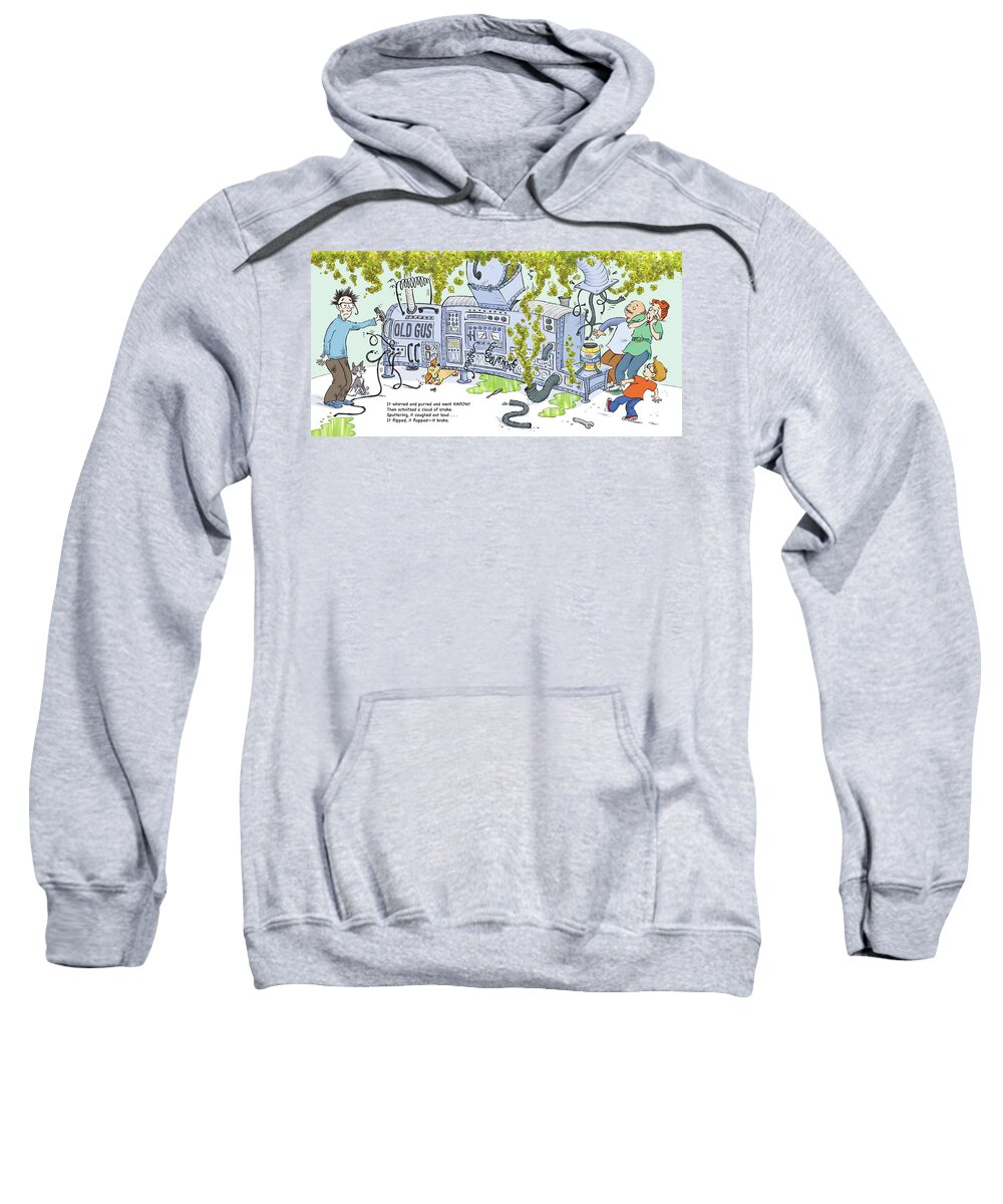 Mb Publishing Sweatshirt featuring the digital art The Inventor--With Text by Renee Andriani