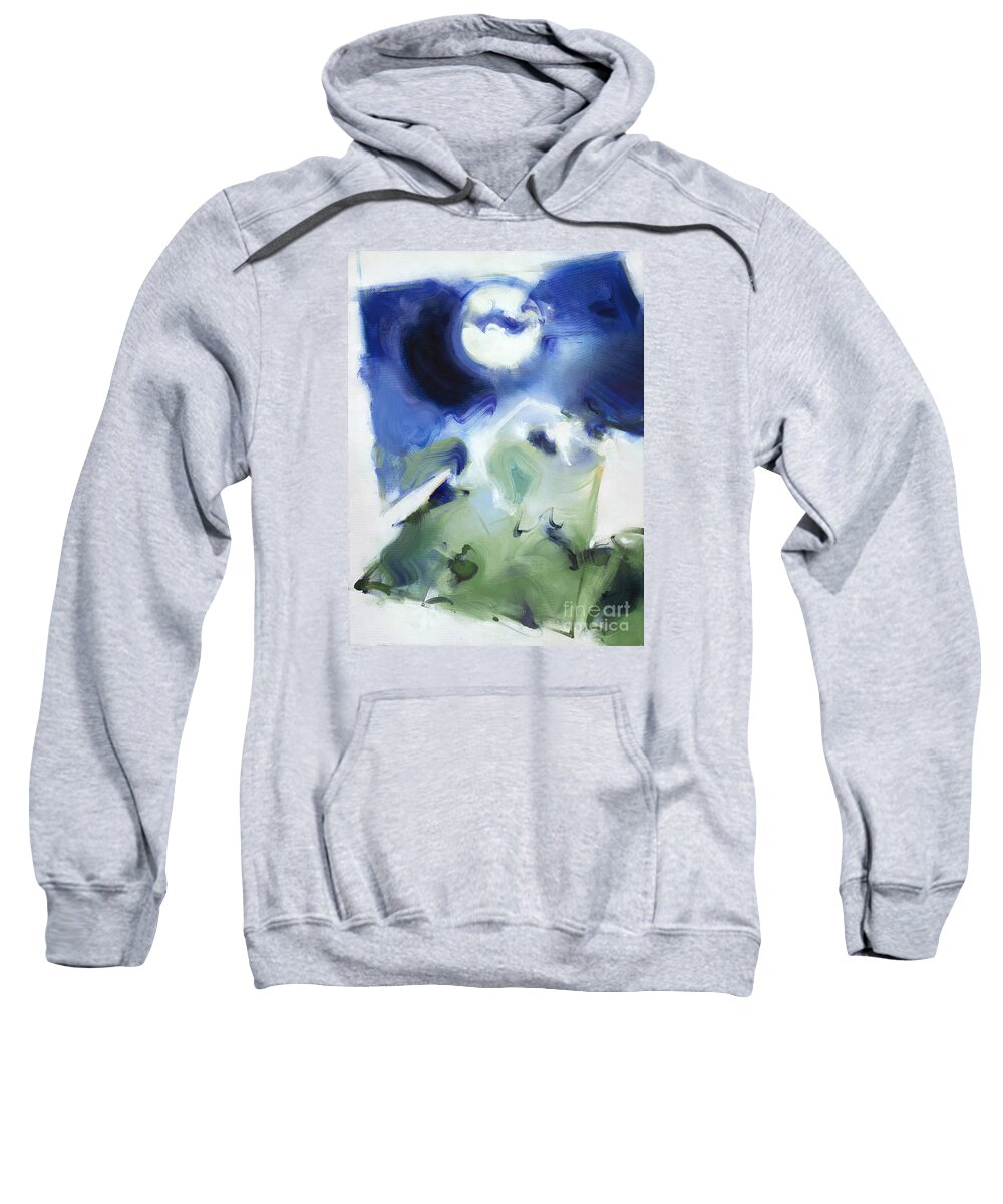 Blues Sweatshirt featuring the painting The Keys of Life - Desire by Ritchard Rodriguez