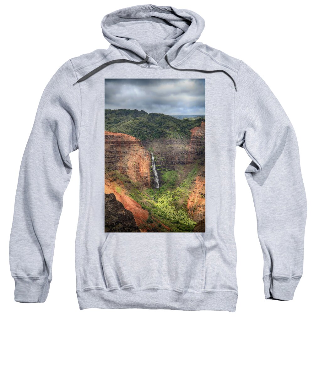 Waipo'o Falls Sweatshirt featuring the photograph The Kind of Love That Lasts Forever by Laurie Search