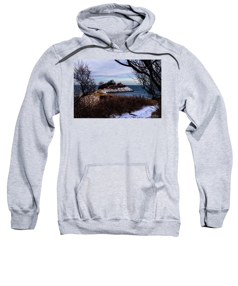 Blue.snow.trees Sweatshirt featuring the photograph The Knob January 2016 by Frank Winters