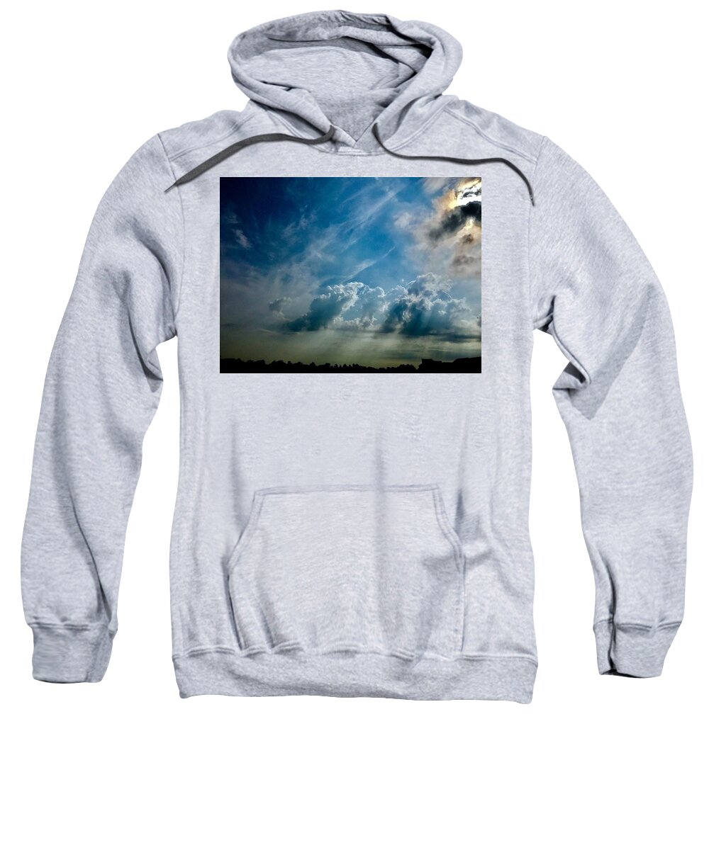 Sky Sweatshirt featuring the photograph The Man in the Clouds by Shawn M Greener