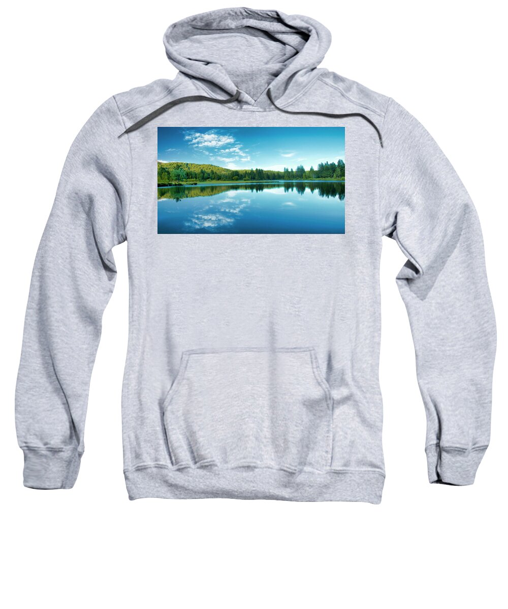Mill Sweatshirt featuring the photograph The Mill Pond by Mick Burkey