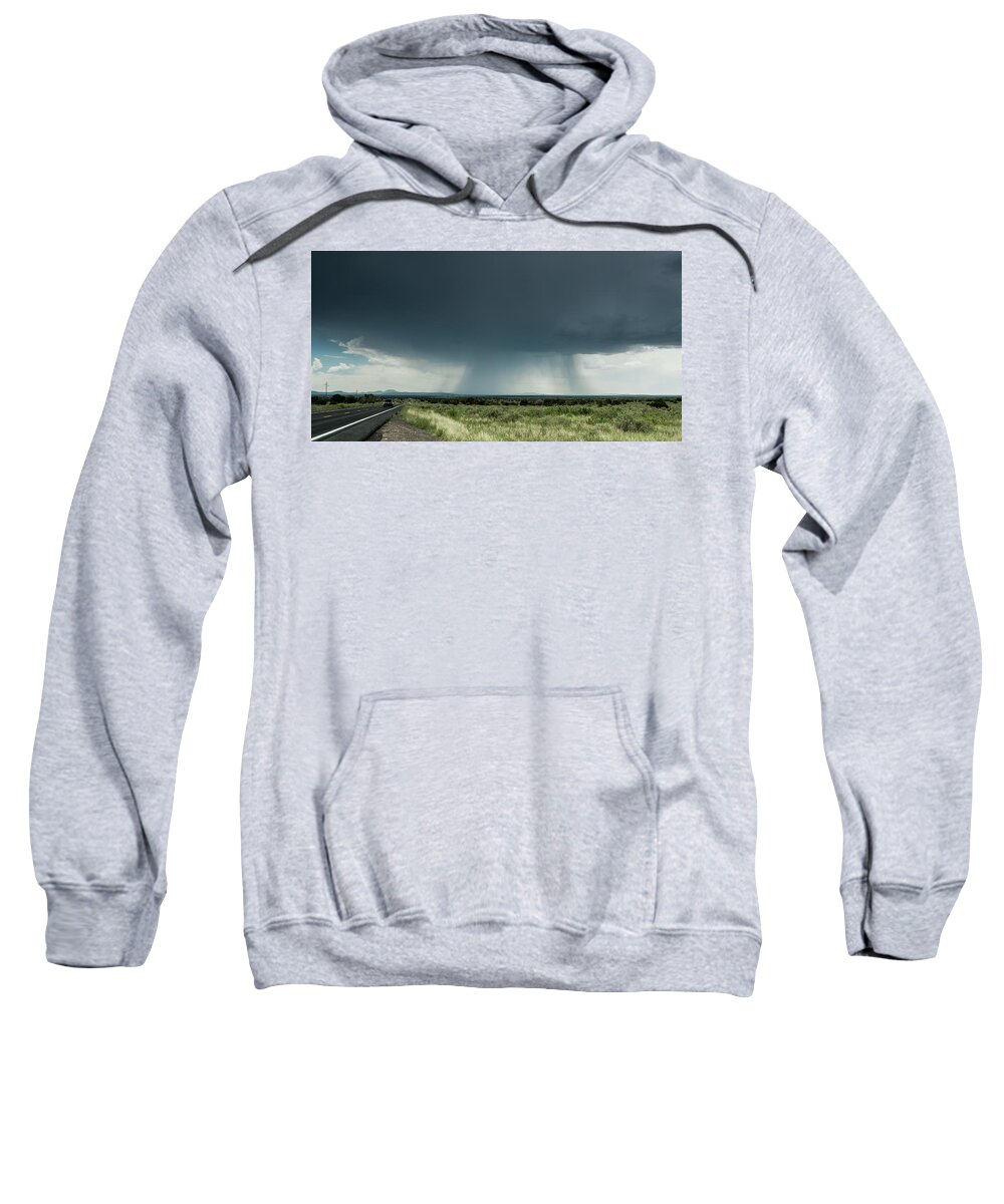 Grand Canyon Sweatshirt featuring the photograph The Rain Storm by Nick Mares
