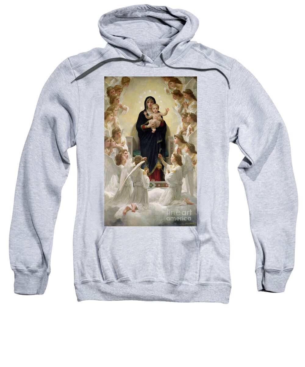 The Sweatshirt featuring the painting The Virgin with Angels by William-Adolphe Bouguereau
