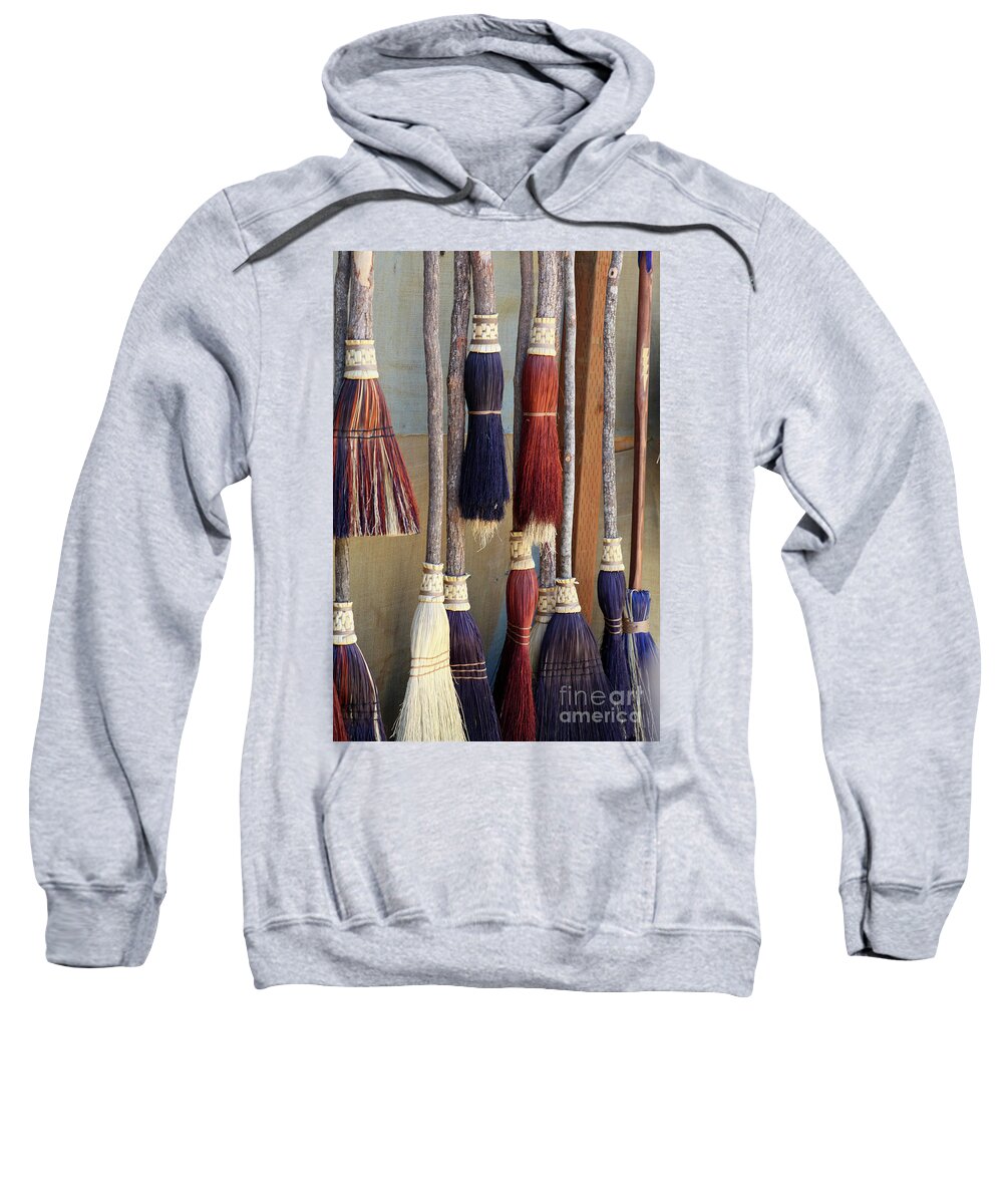 Brooms Sweatshirt featuring the photograph The Witches Brooms by Portraits By NC
