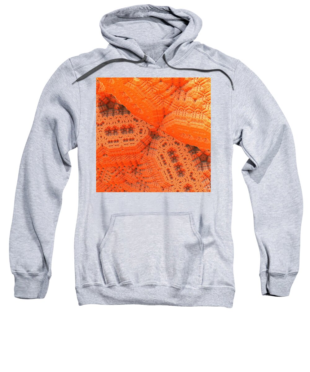 Abstract Sweatshirt featuring the digital art Theatrical Maze by William Ladson