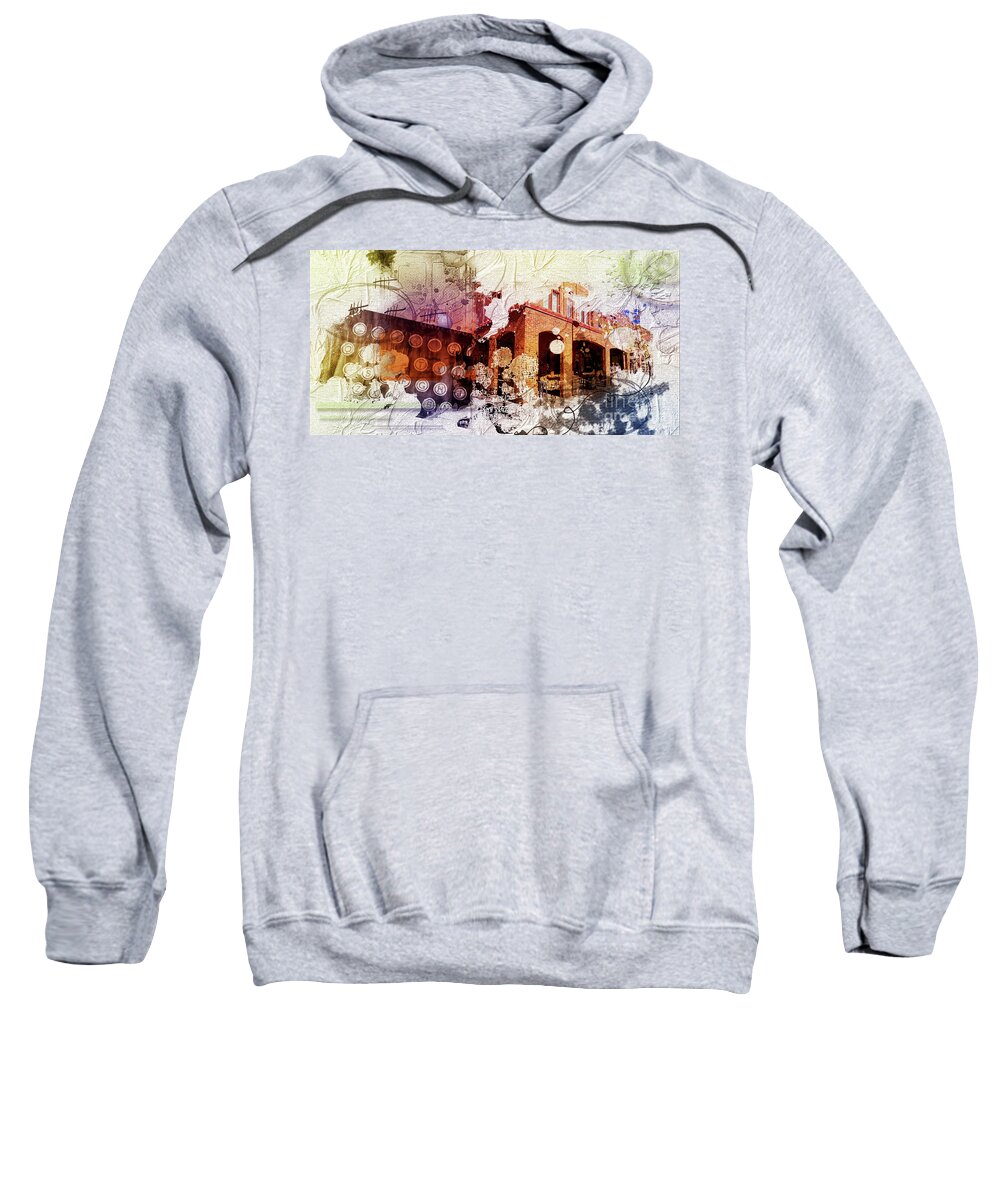 Creative Sweatshirt featuring the photograph Them olden days by Deb Nakano