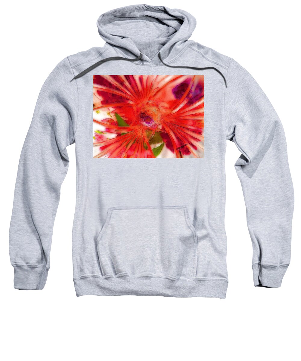 Barbara Tristan Sweatshirt featuring the photograph Think Outside the Vase #8801_1 by Barbara Tristan