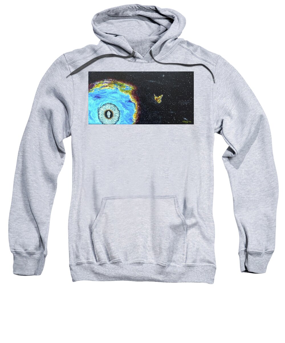 Space Sweatshirt featuring the painting This is Where... by Kevin Daly