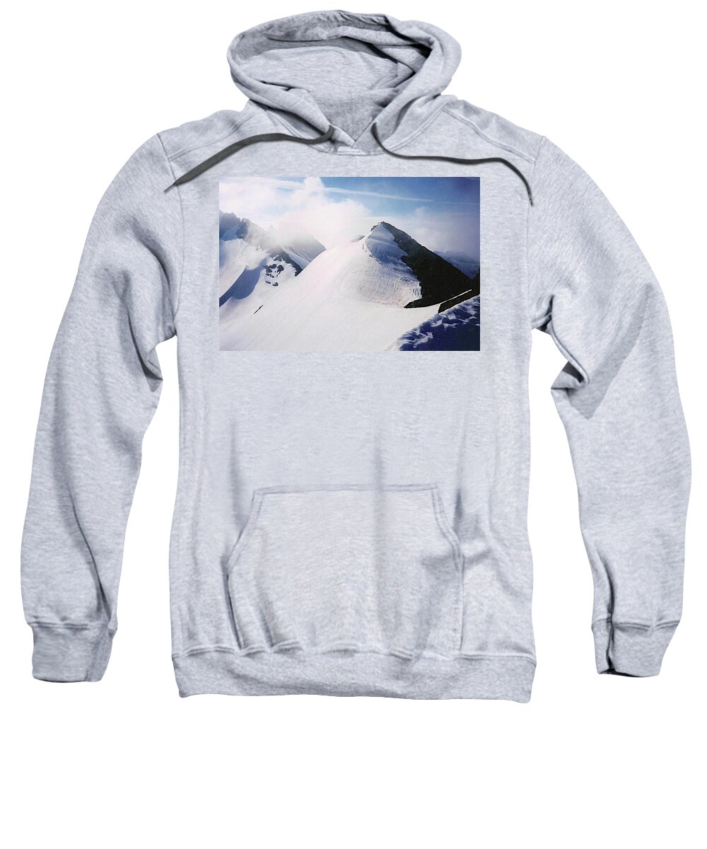  Sweatshirt featuring the photograph Three Fingers Climb North Cascades Washington 2000 by Leizel Grant