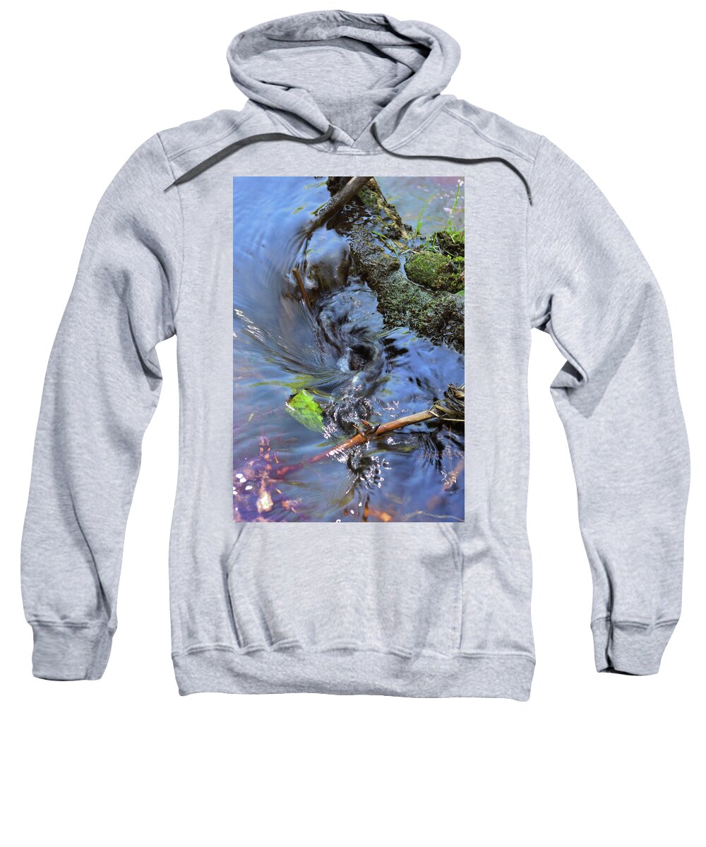 Nature Sweatshirt featuring the photograph Tiny Whirlpool by Ron Cline