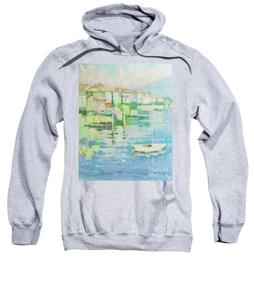 Fresia Sweatshirt featuring the painting To Rest Awhile by Jerry Fresia