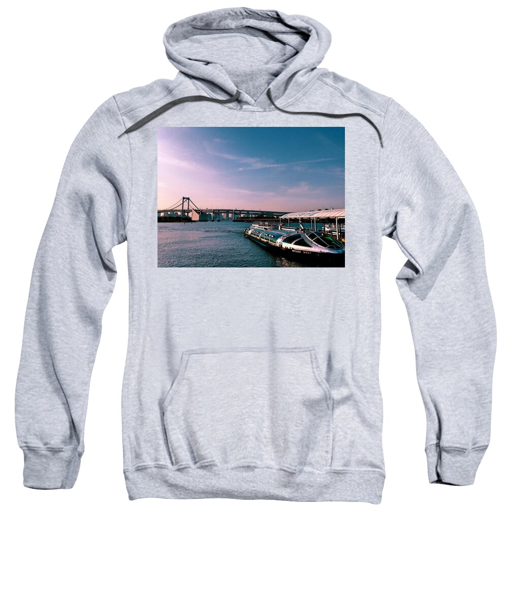 Landscape Sweatshirt featuring the photograph To the space from sea by Momoko Sano