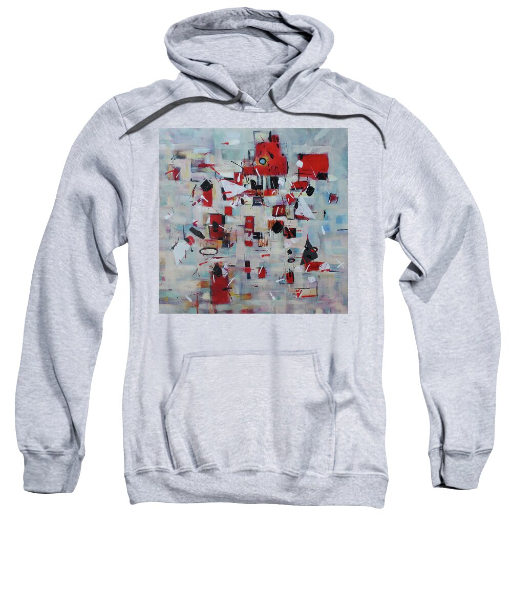 Abstract Sweatshirt featuring the painting To the Top by Christiane Kingsley