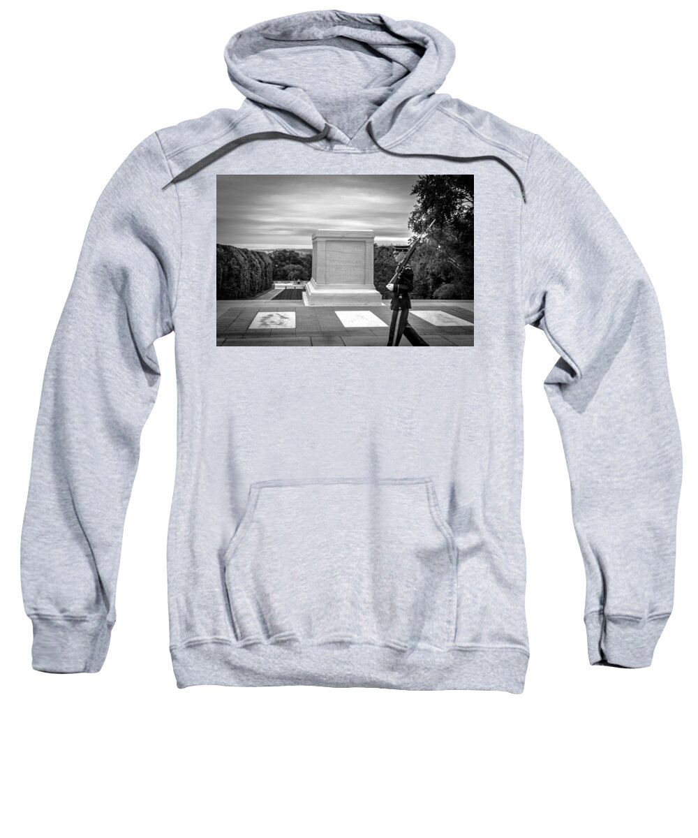 Arlington National Cemetery Sweatshirt featuring the photograph Tomb of the Unknown solider by David Morefield