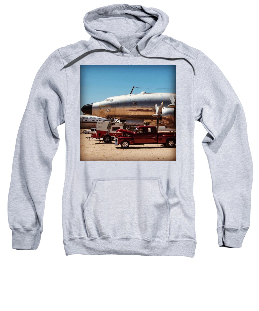 Arizona Sweatshirt featuring the photograph Torque Fest Pima Air And Space Museum by Michael Moriarty