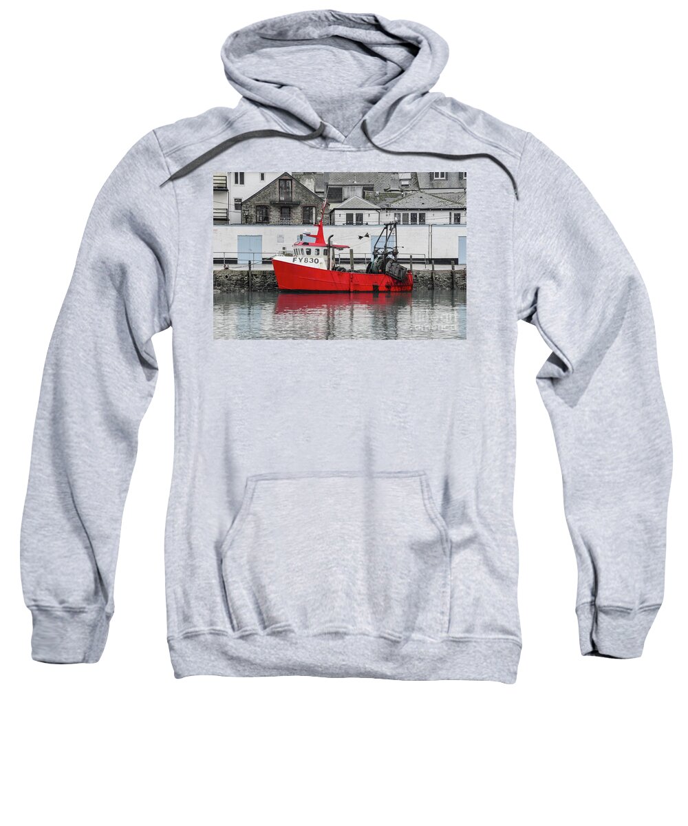 Fy830 Sweatshirt featuring the photograph Trawler FY 830 Atlantis by Steev Stamford
