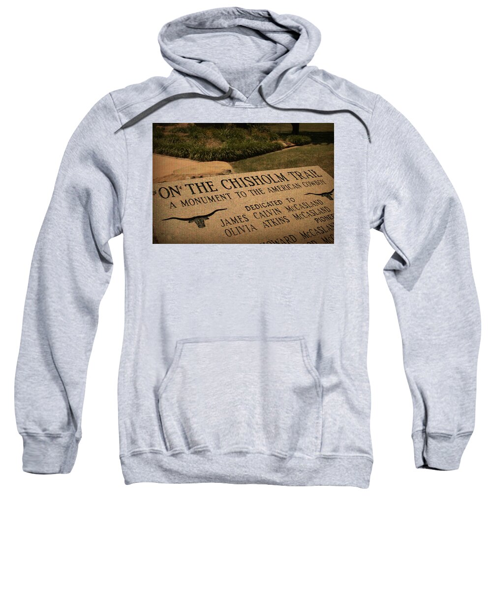 Cowboy Sweatshirt featuring the photograph Tribute to the Cowboy by Toni Hopper