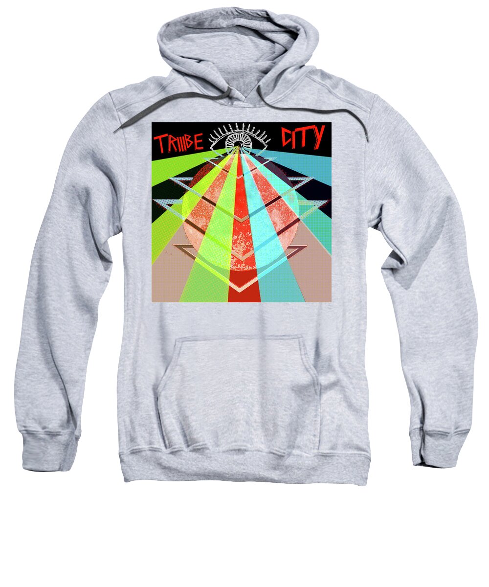  Sweatshirt featuring the painting TRIIIBE CITY for bxdizzy419 by Chief Hachibi