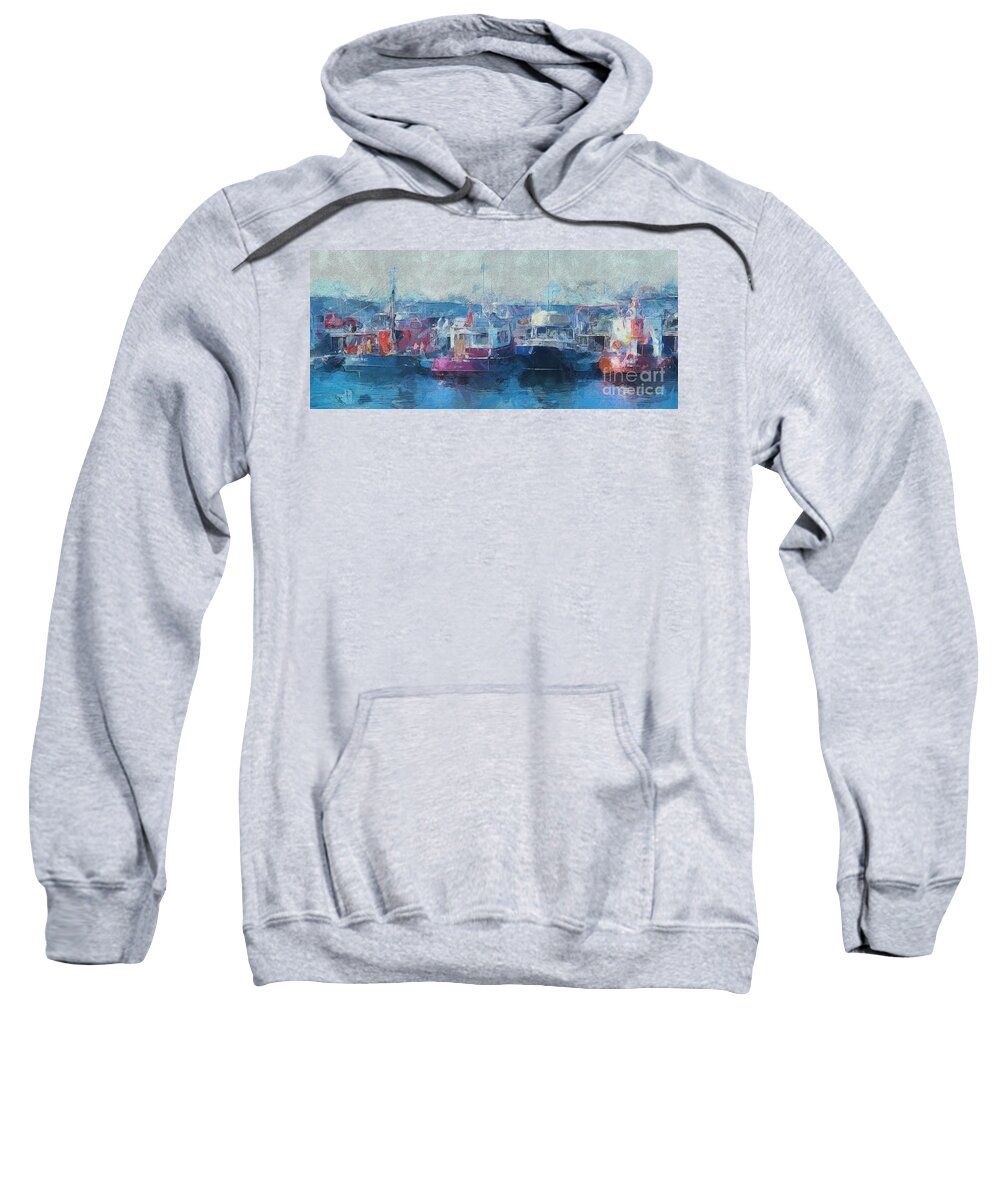 Tugs Sweatshirt featuring the photograph Tugs Together by Claire Bull