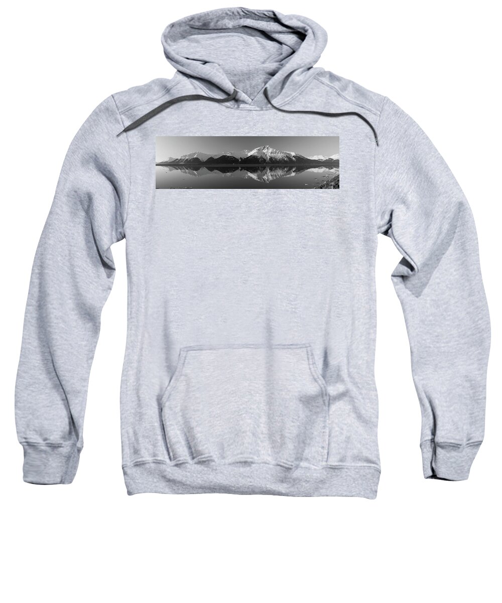 Alaska Sweatshirt featuring the photograph Turnagain Line by Ed Boudreau