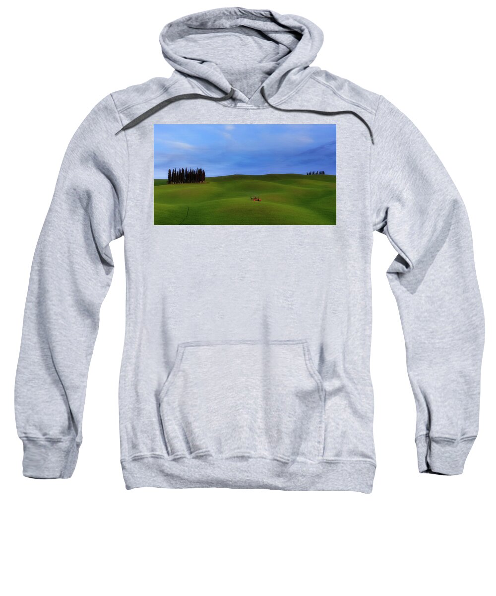 Tuscany Sweatshirt featuring the photograph Tuscan Landscaping by Rob Davies