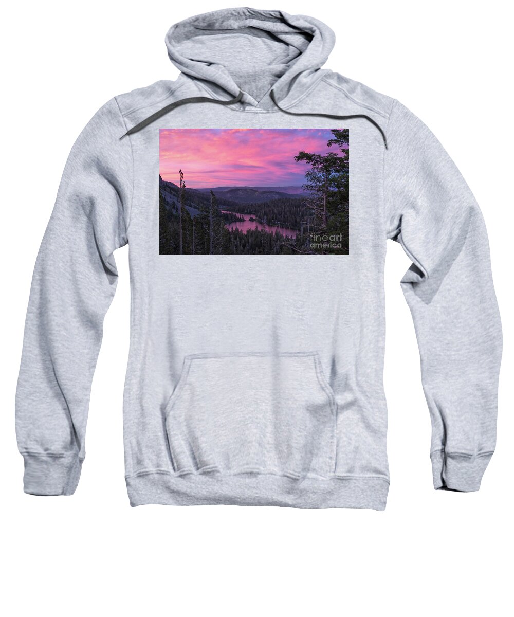 Trees Sweatshirt featuring the photograph Twilight Mammoth Lakes by Brandon Bonafede