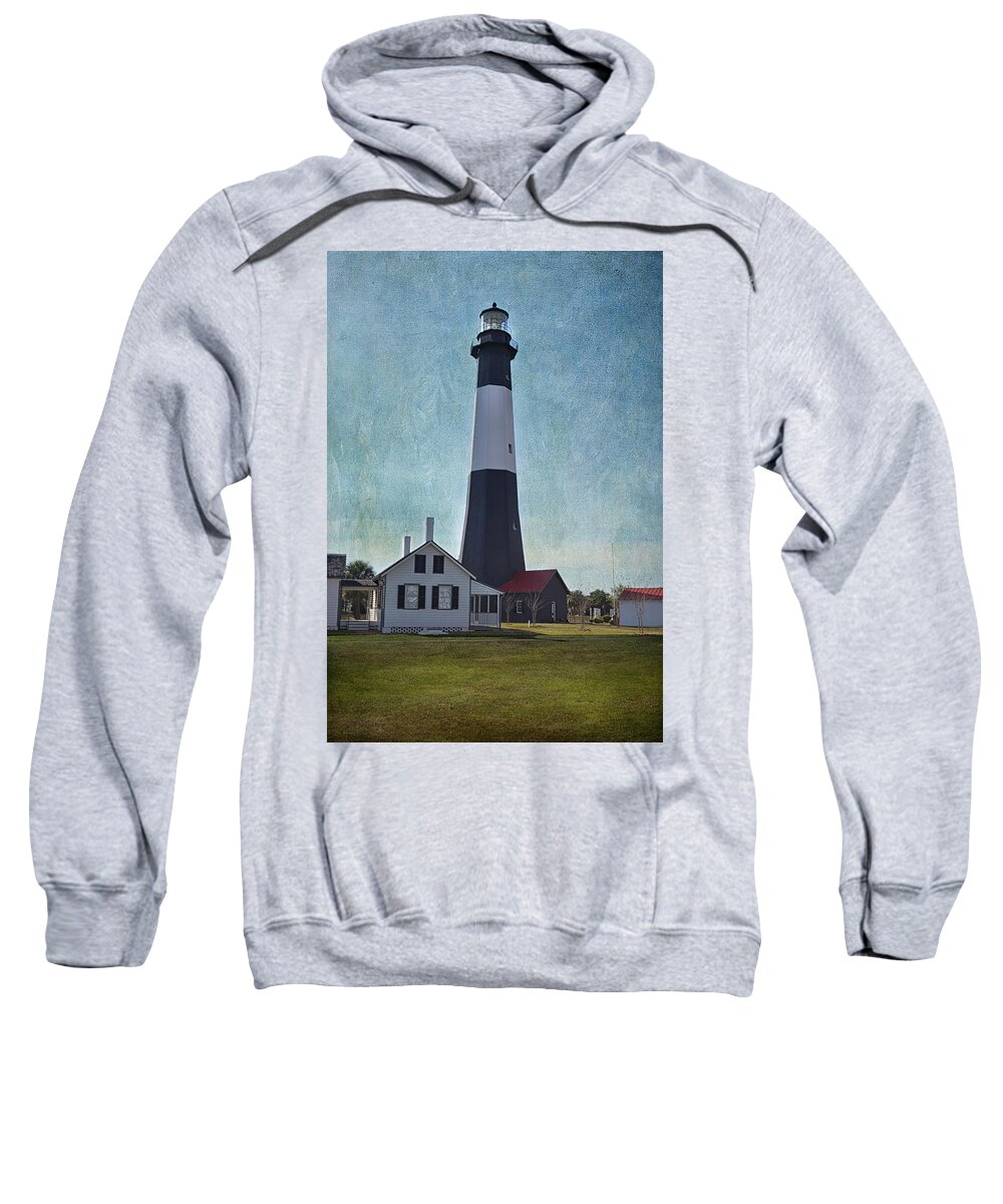 Lighthouse Sweatshirt featuring the photograph Tybee Island Light by Kim Hojnacki