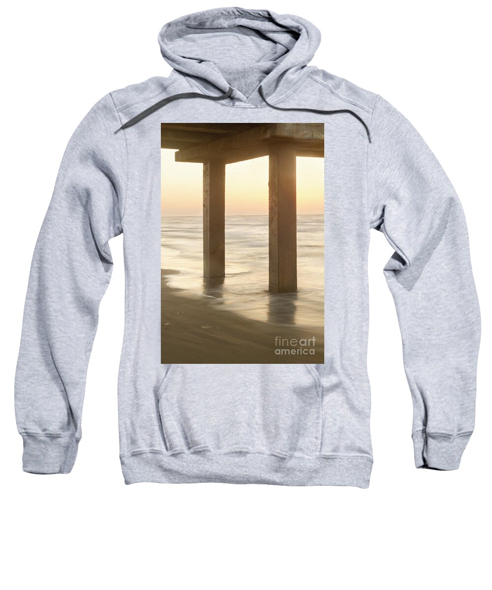 Pier Sweatshirt featuring the photograph Underneath the Pier by Ronda Kimbrow