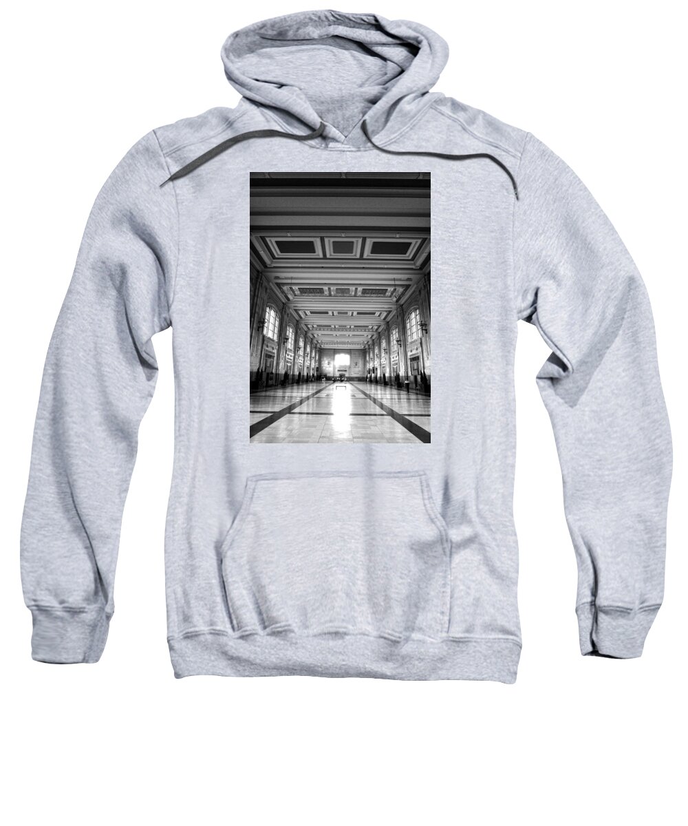 Perspective Sweatshirt featuring the photograph Union Station Perspective by George Taylor
