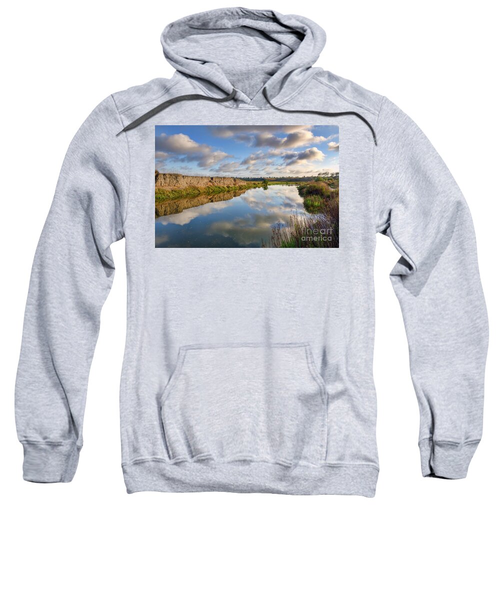 Upper Sweatshirt featuring the photograph Upper Newport Bay Nature Preserve 2 by Eddie Yerkish