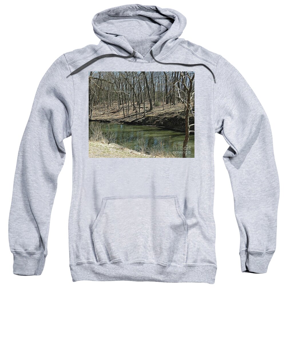 Photography Sweatshirt featuring the photograph Upstream by Kathie Chicoine