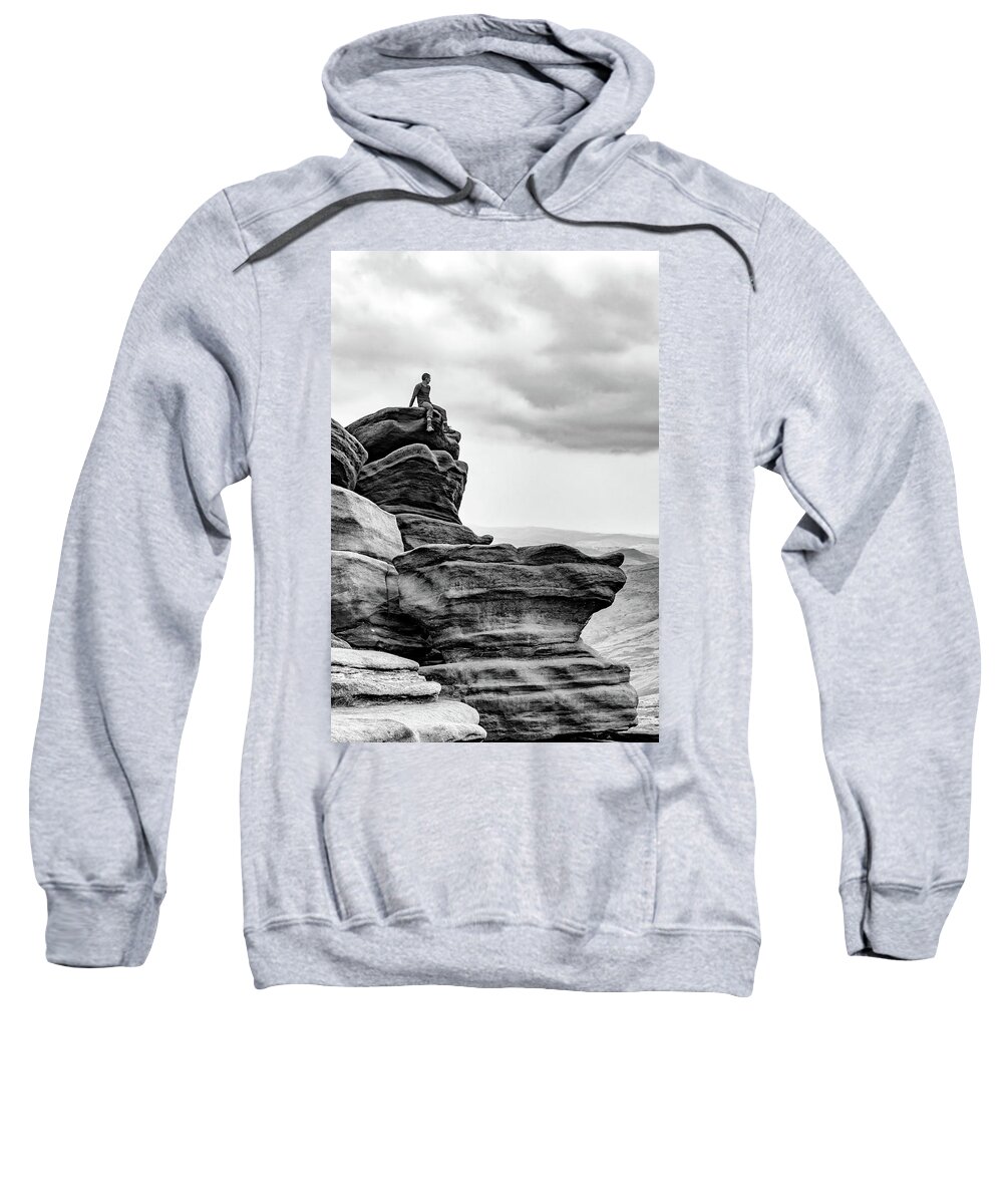Landscape Sweatshirt featuring the photograph Vantage Point by Nick Bywater