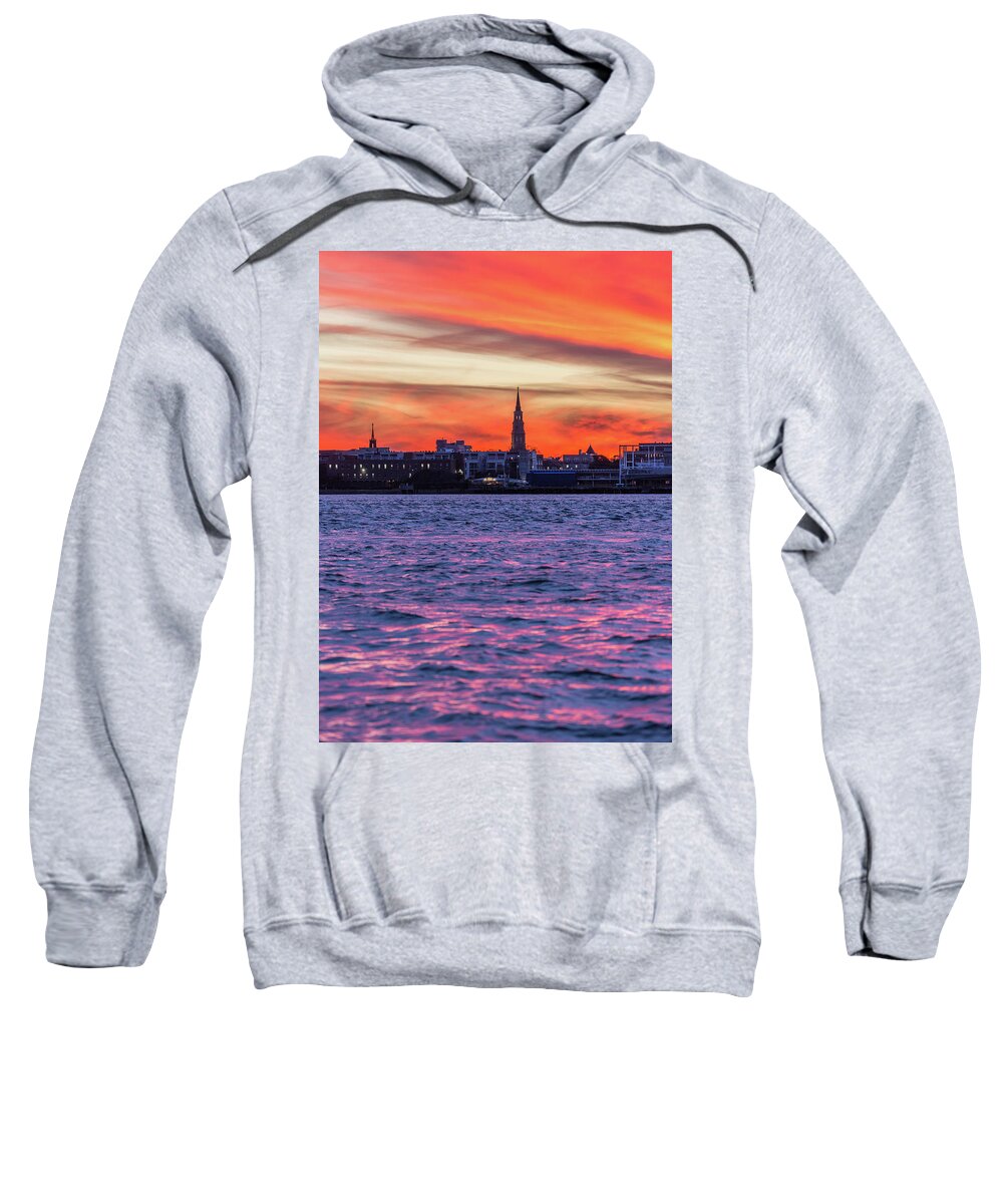 Charleston Sweatshirt featuring the photograph Vibrant Charleston by Donnie Whitaker