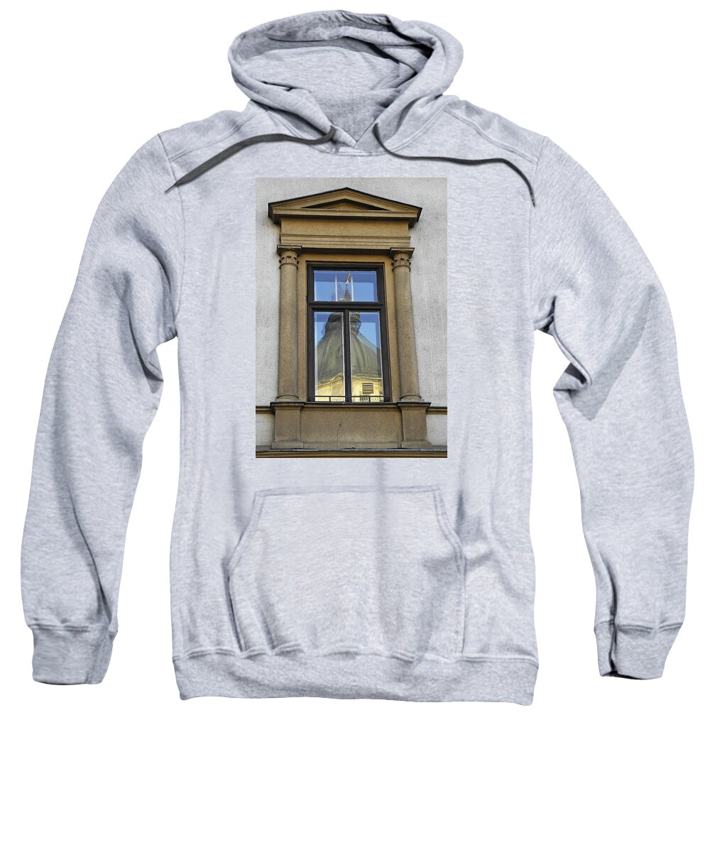 Scenic Sweatshirt featuring the photograph Vienna Reflections by Doug Davidson