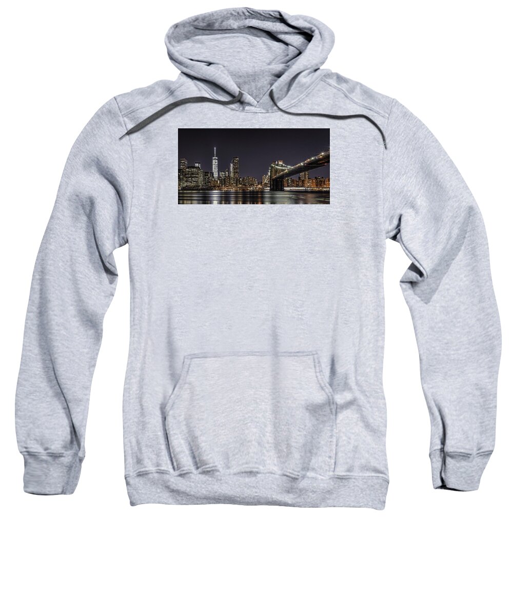 Brooklyn Sweatshirt featuring the photograph View from Brooklyn Bridge Park by Theodore Jones