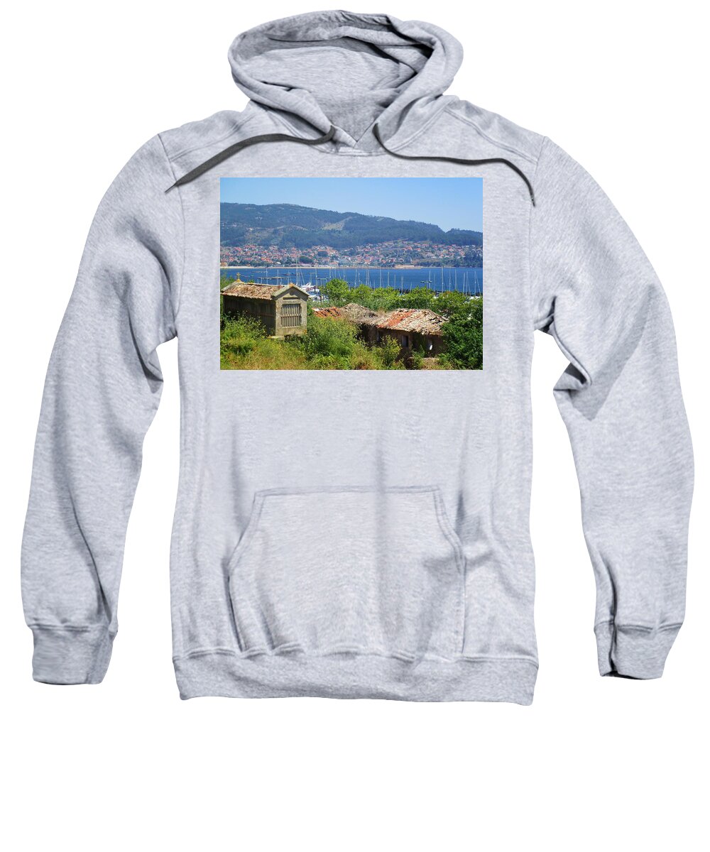 Rias Baxias Sweatshirt featuring the photograph View of Meira by Rosita Larsson