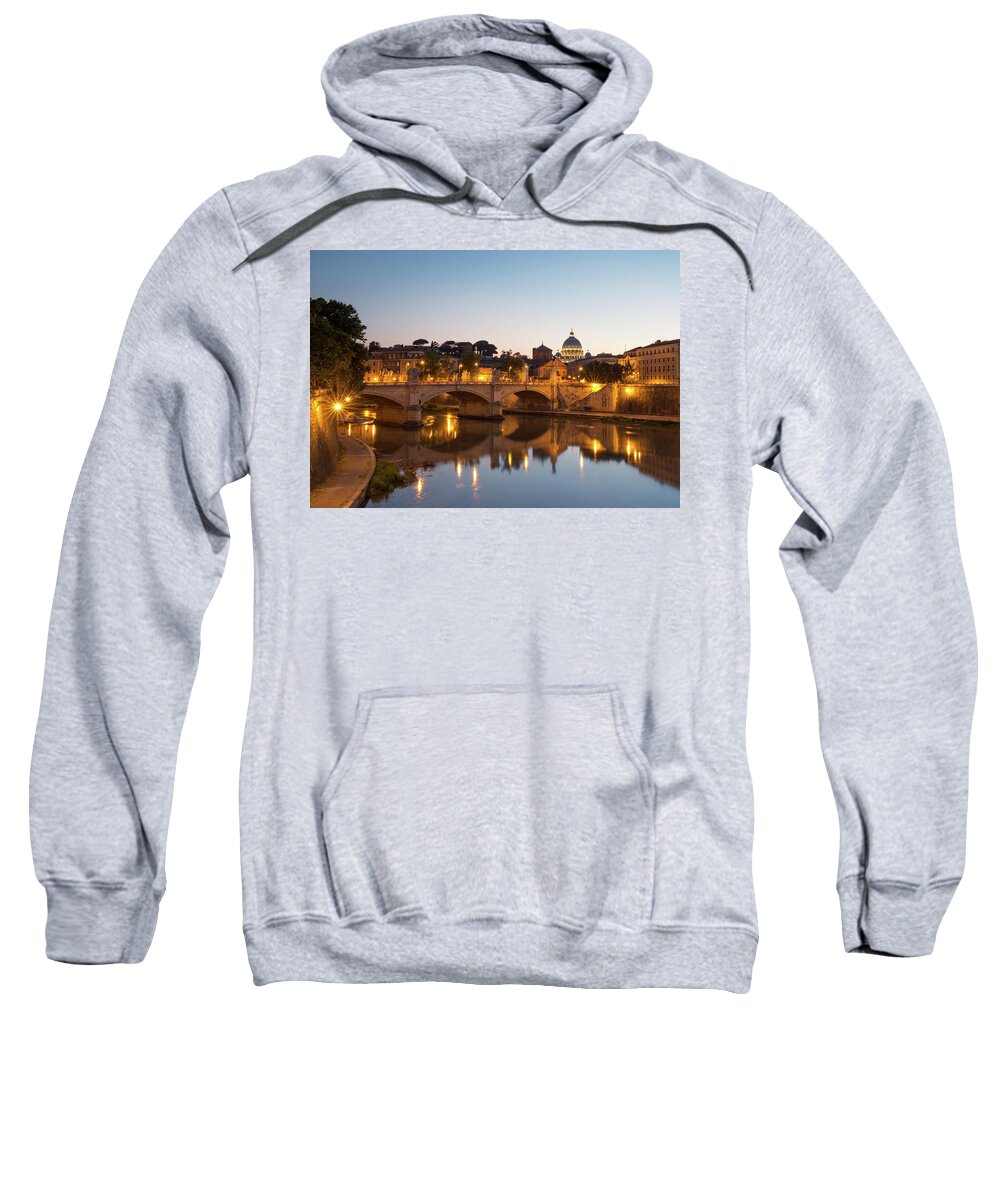 Rome Sweatshirt featuring the photograph View Of Rome by Rob Davies