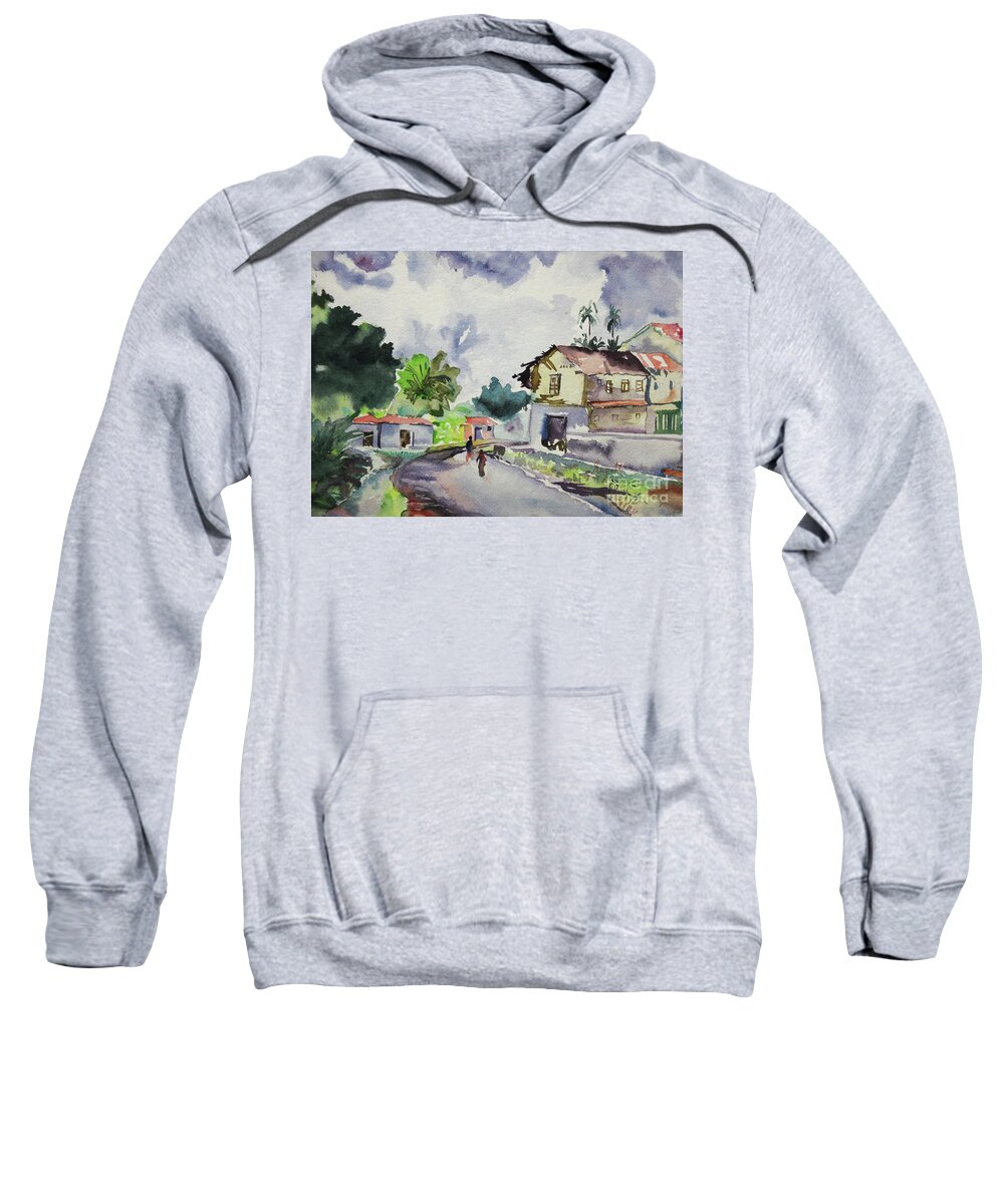 Village in India Adult Pull-Over Hoodie by Rupali Kumbhani - Fine Art  America