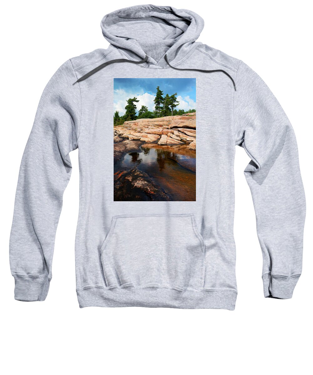 Wall Island Sweatshirt featuring the photograph Wall Island Colours by Steve Somerville
