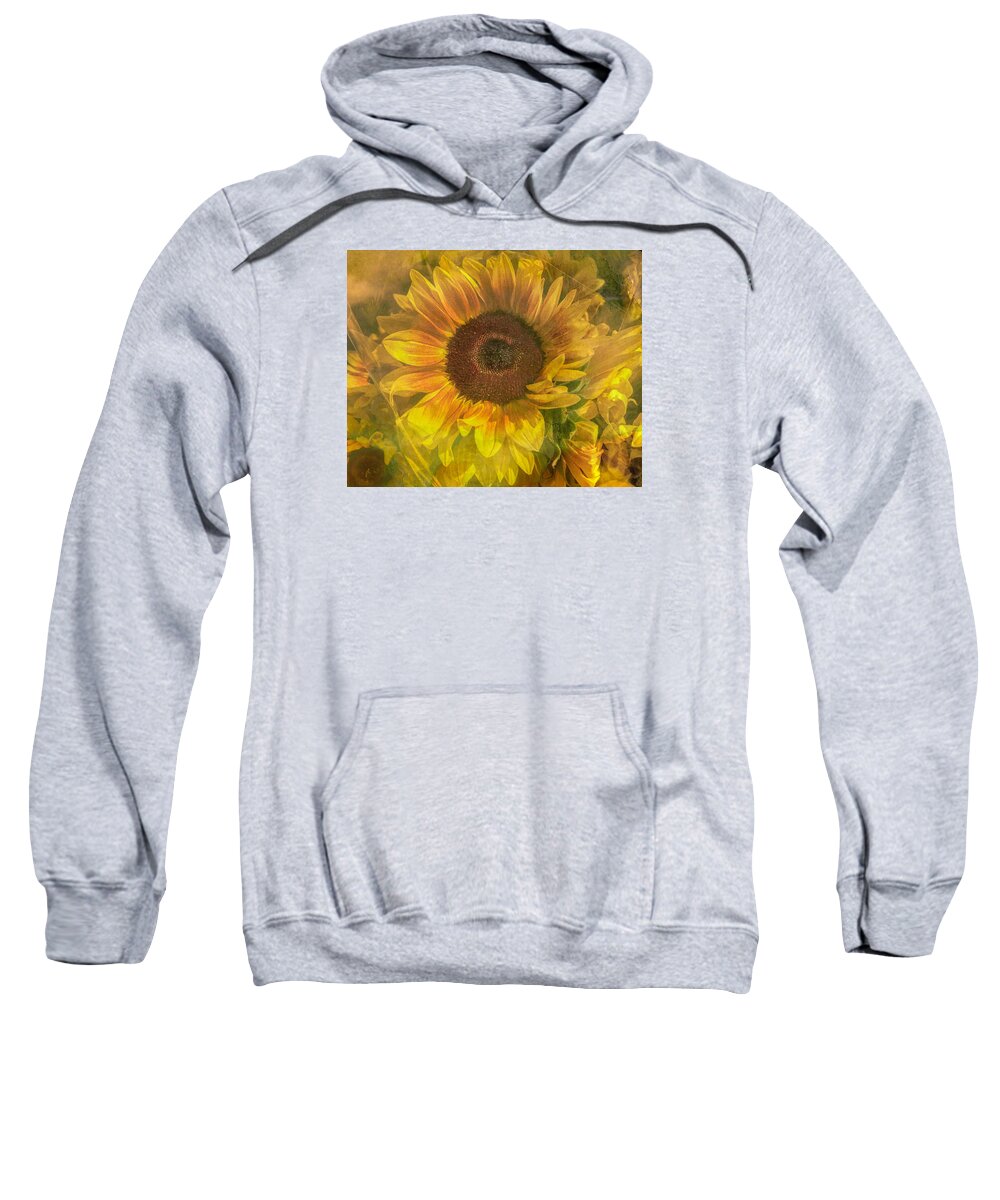 Sunflower Sweatshirt featuring the photograph Washed In Sun by Arlene Carmel