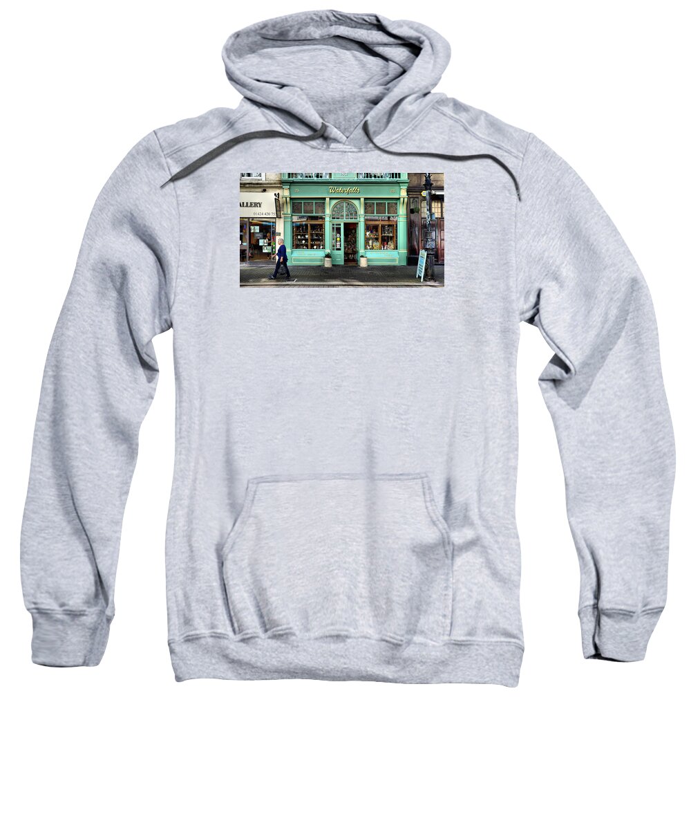 Street Photography Sweatshirt featuring the photograph Waterfalls by Pedro Fernandez