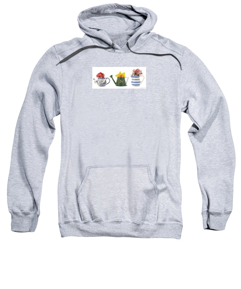 Watering Can Sweatshirt featuring the photograph Watering Cans by Anne Geddes