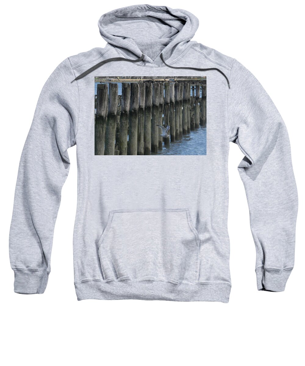 Optical Illusion Sweatshirt featuring the photograph Waterlines by Leon deVose