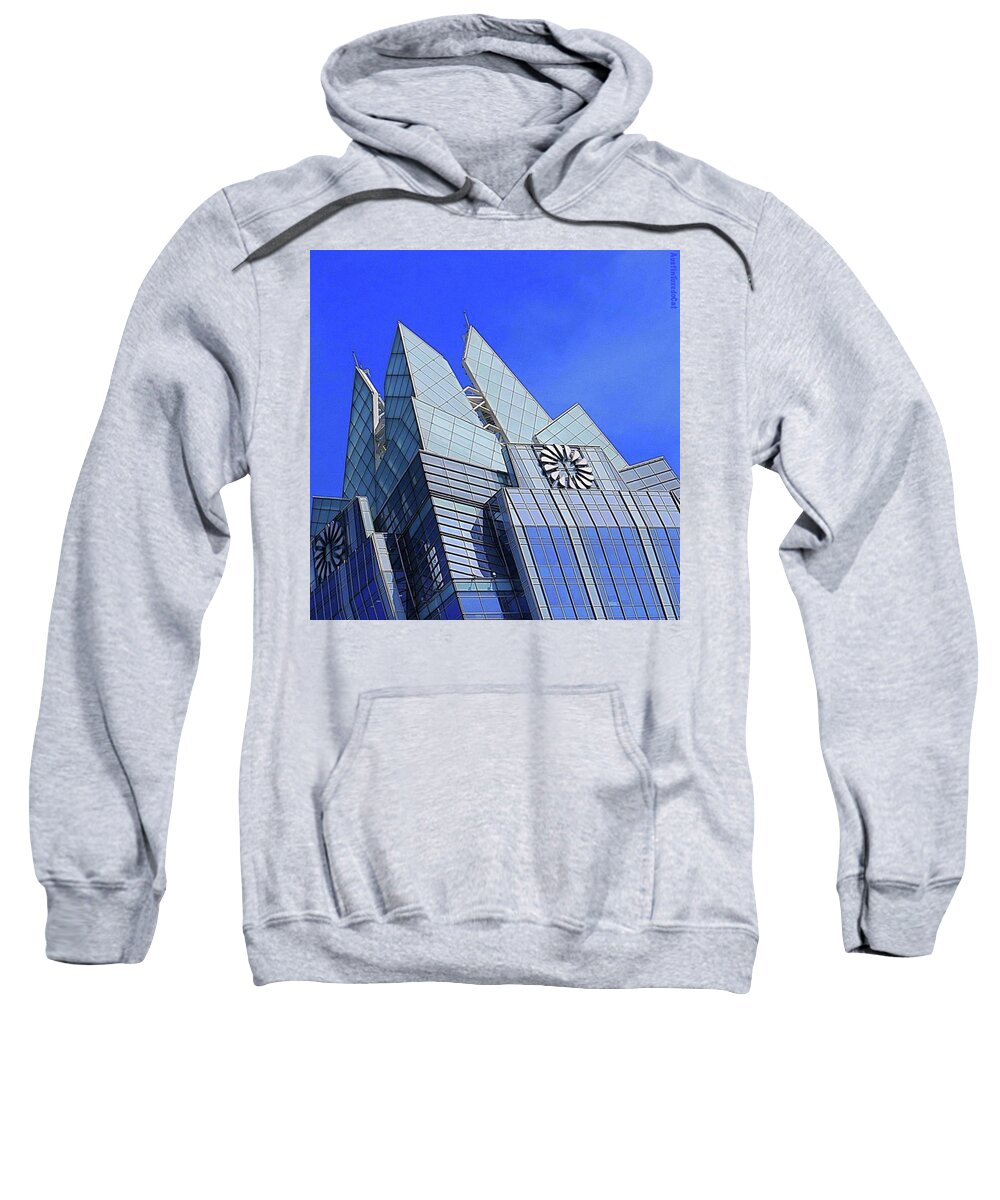 Urban Sweatshirt featuring the photograph Wednesday Afternoon #architectureporn by Austin Tuxedo Cat